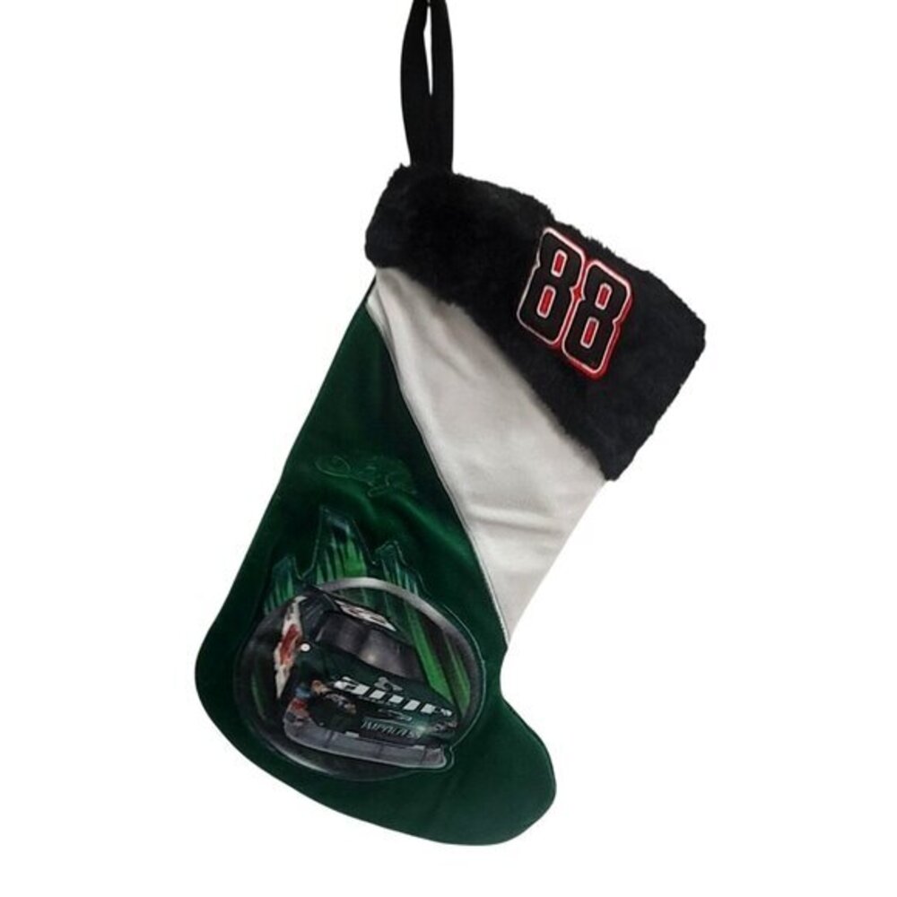 Dale Earnhardt Jr 88 amp energy green stocking NASCAR Christmas vintage